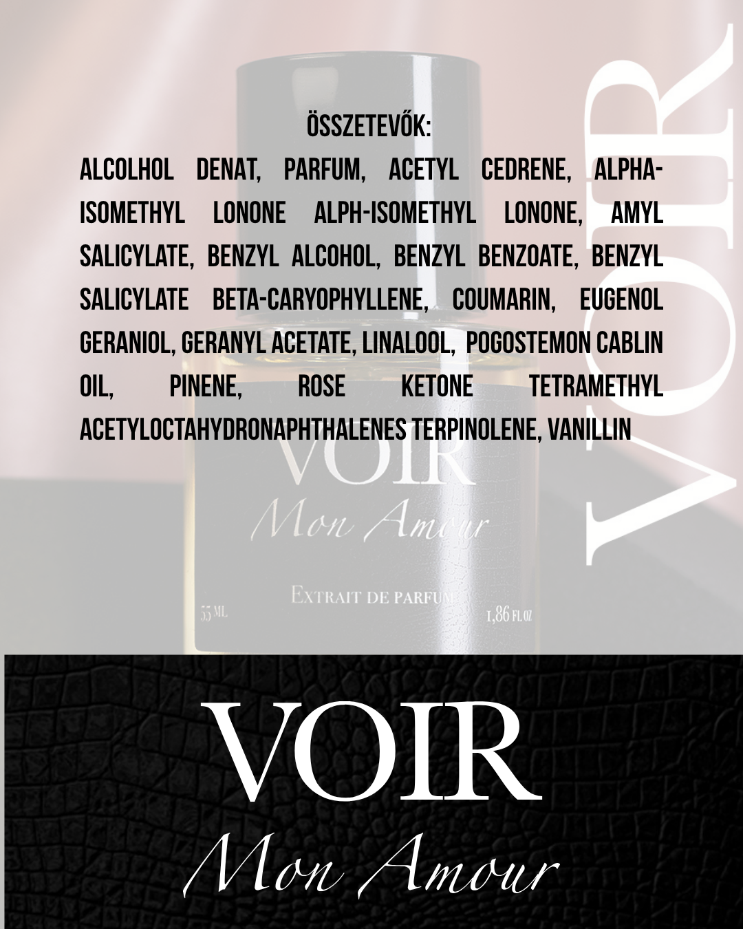 Voir - Mon amour - Travel size Extrait de Parfum - 10 ml - Unisex