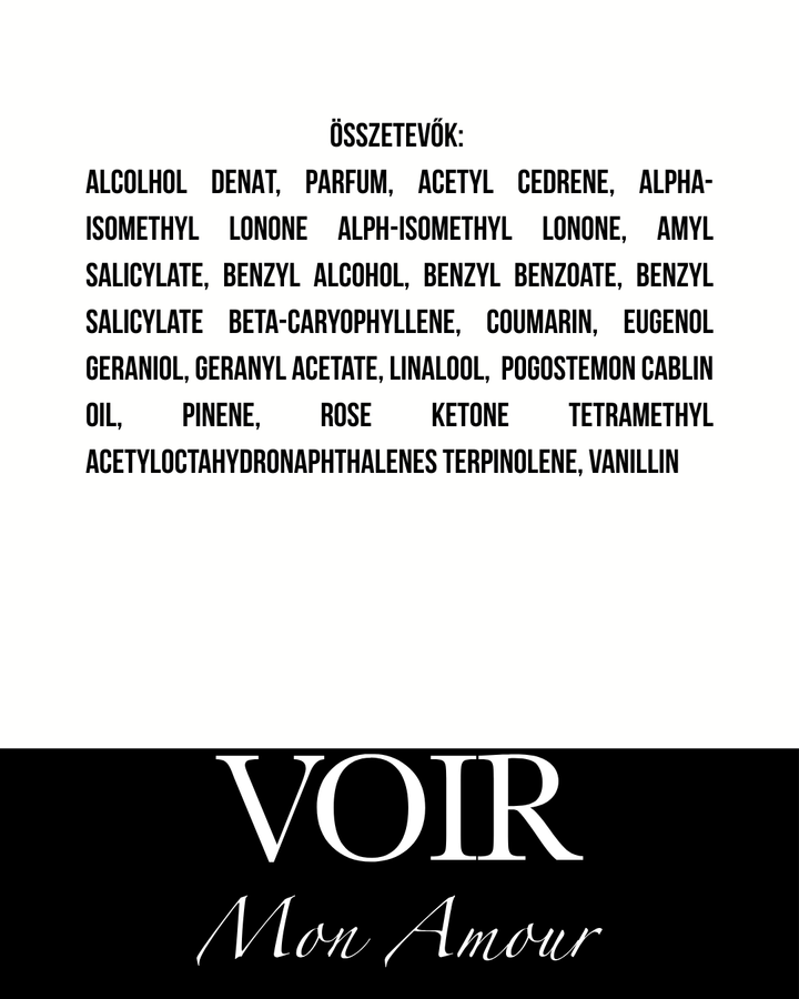 Voir - Mon amour - Extrait de Parfum Illatminta - 2 ml - Unisex