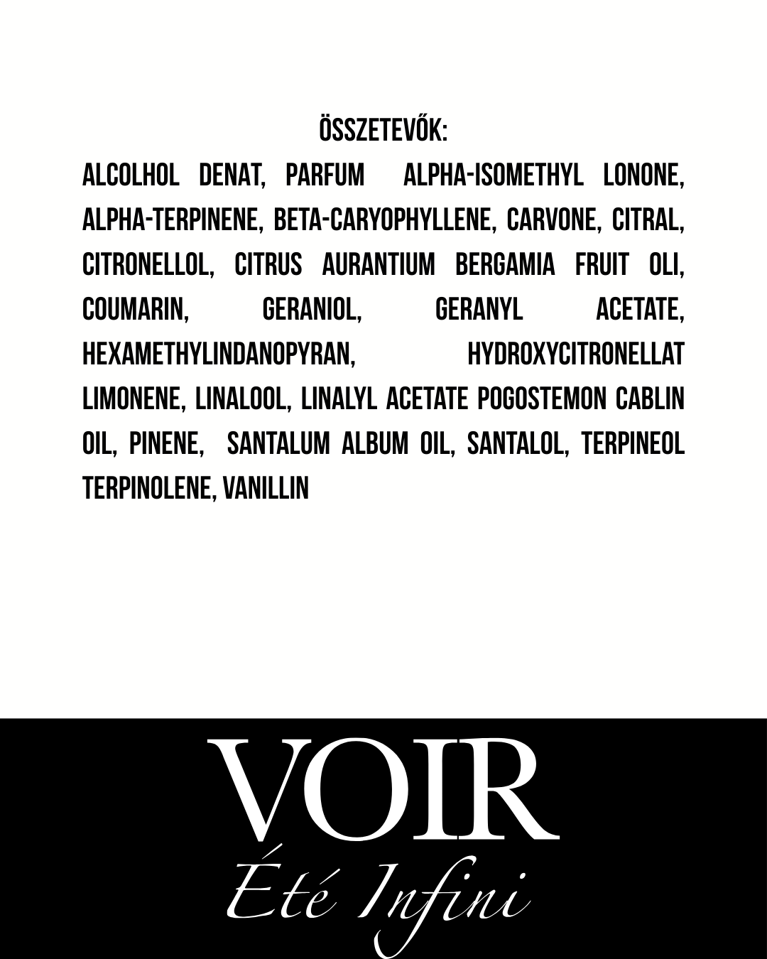 Voir - Éte Infini - Extrait de Parfum - 55 ml - Unisex