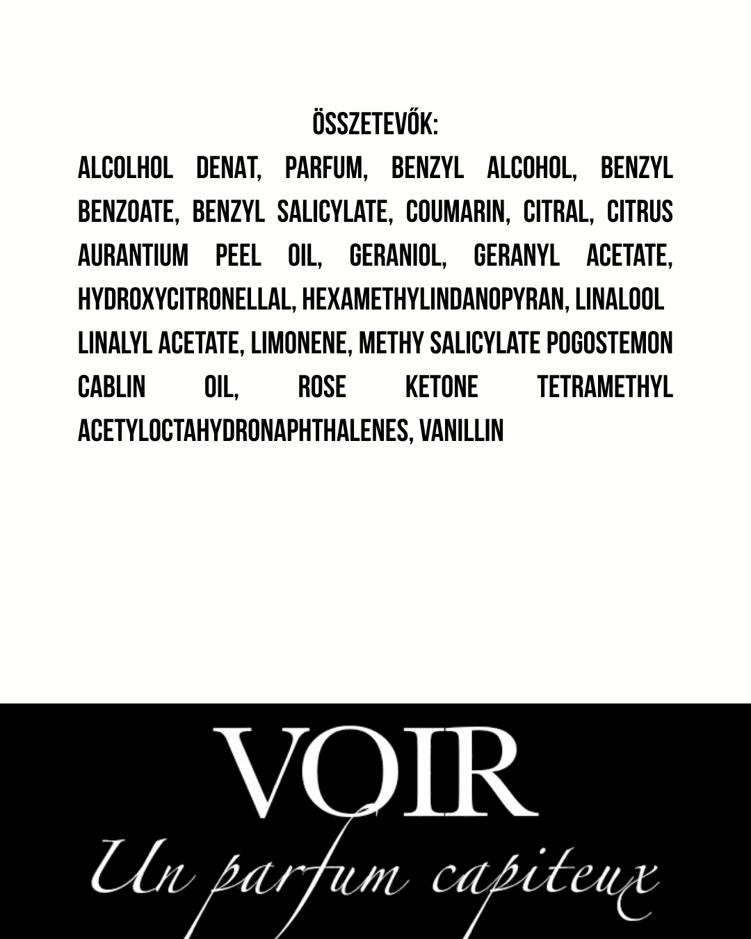 Voir - Un parfum capiteux - Extrait de Parfum - 55 ml - Unisex