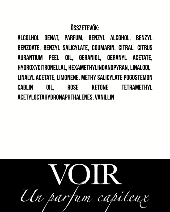 Voir - Un parfum capiteux - Extrait de Parfum - 55 ml - Unisex