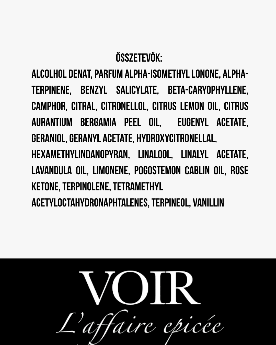 Voir - L'affaire epicée - Extrait de Parfum Illatminta - 2 ml - Unisex