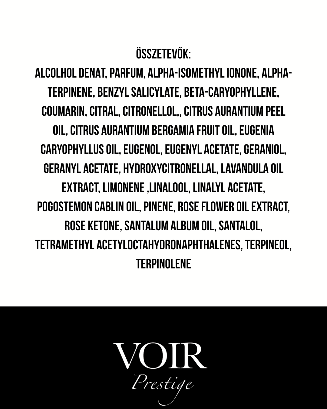 Voir - Prestige - Extrait de Parfum Illatminta - 2 ml - Unisex