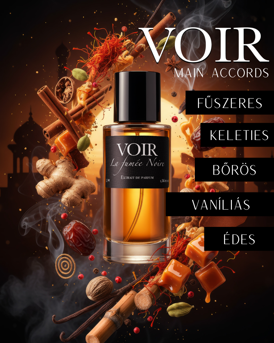 Voir - La fumée Noire - Extrait de Parfum - 55 ml - Unisex