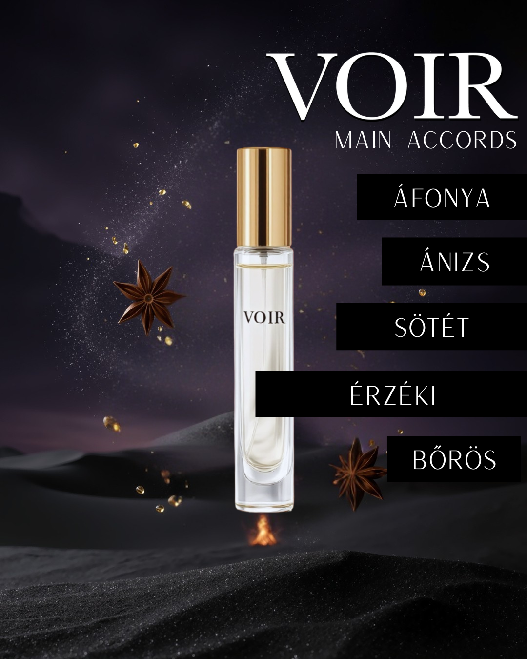 Voir - Sable Noir - Travel size Extrait de Parfum - 10 ml - Unisex