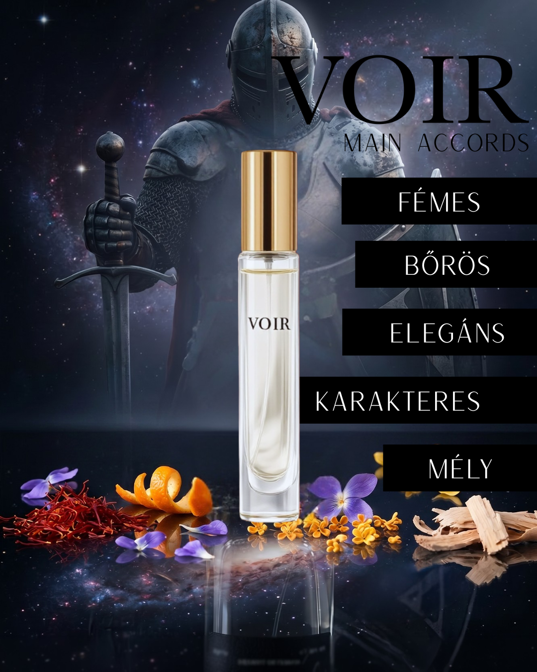 Voir - Cuir Metallique - Travel size Extrait de Parfum - 10 ml - Unisex