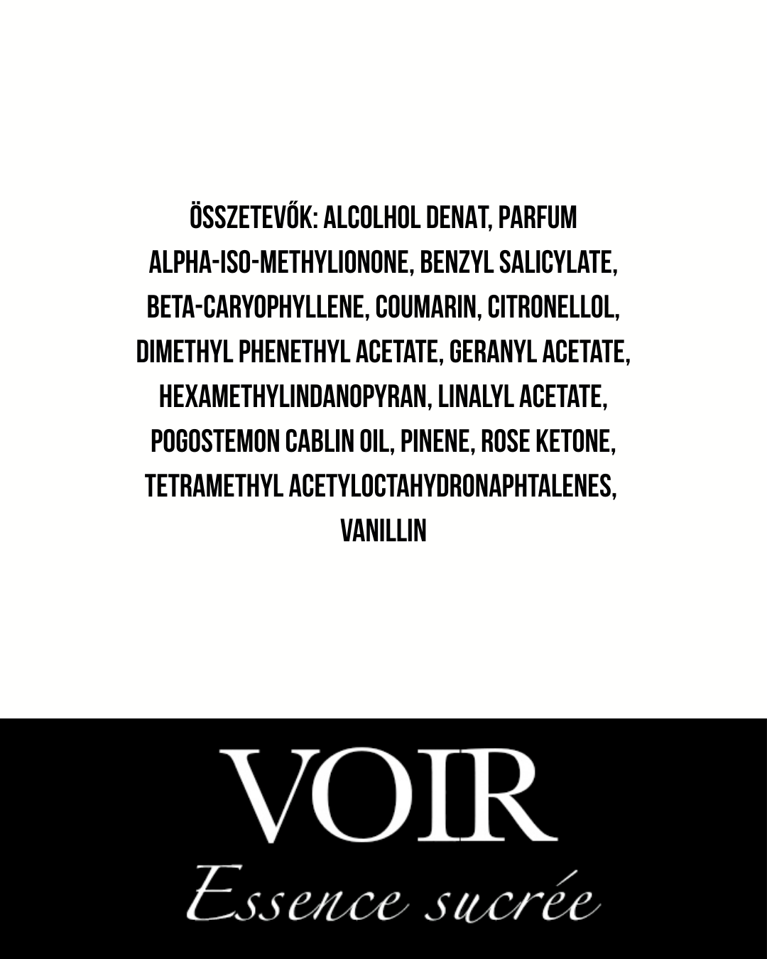 Voir - Essence sucrée - Extrait de Parfum - 55 ml - Unisex