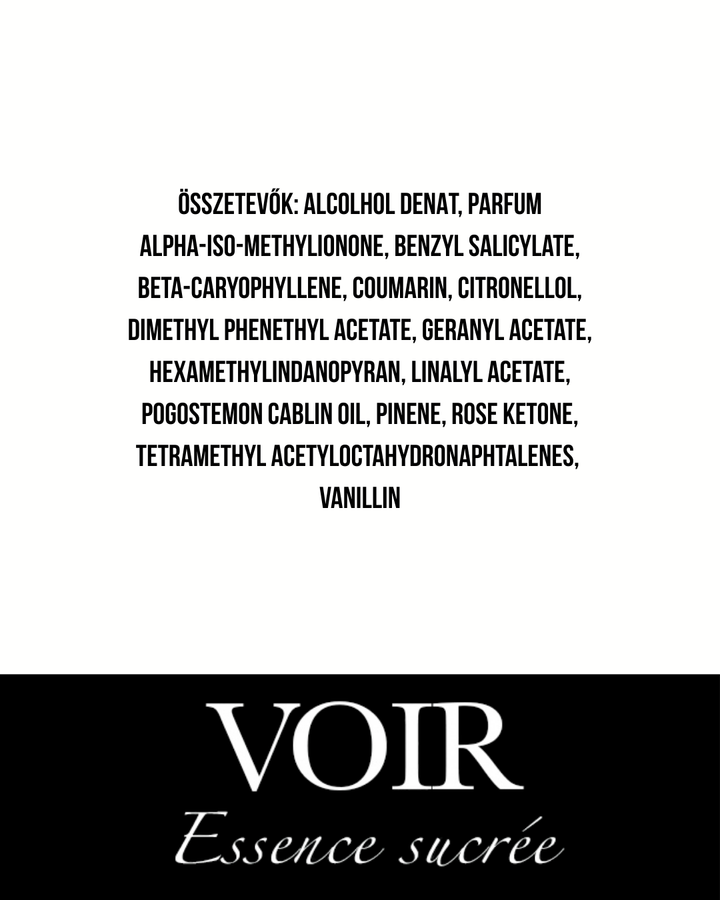 Voir - Essence sucrée - Extrait de Parfum - 55 ml - Unisex