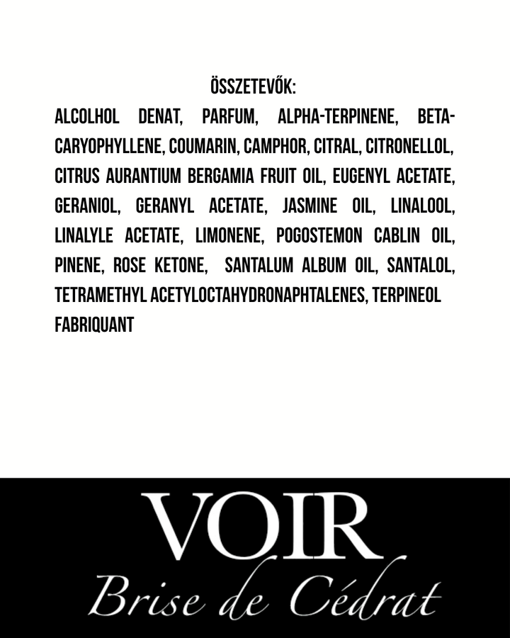 Voir - Brise de Cédrat - Extrait de Parfum - 55 ml - Unisex