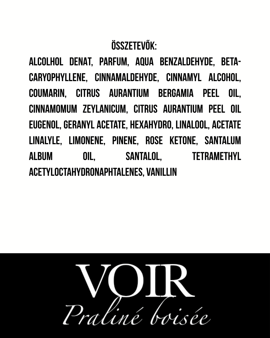 Voir - Praliné boisée - Eau de Toilette - 55 ml - Unisex