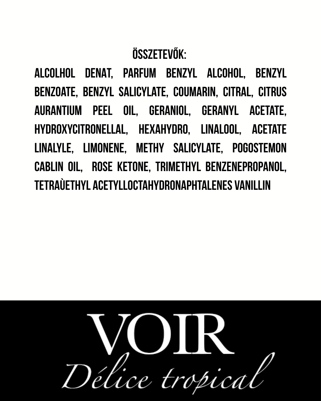 Voir - Délice tropical - Extrait de Parfum Illatminta - 2 ml - Unisex