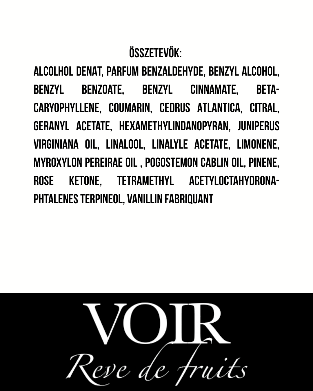 Voir - Rêve de fruits - Extrait de Parfum - 55 ml - Unisex