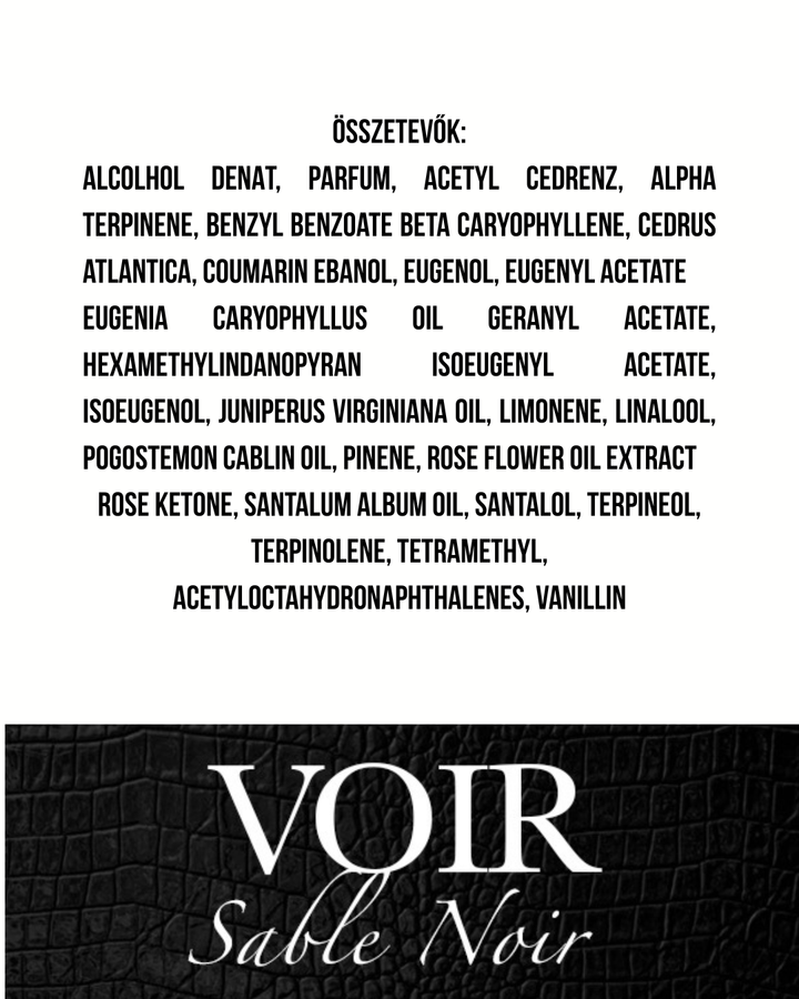 Voir - Sable Noir - Extrait de Parfum - 55 ml - Unisex