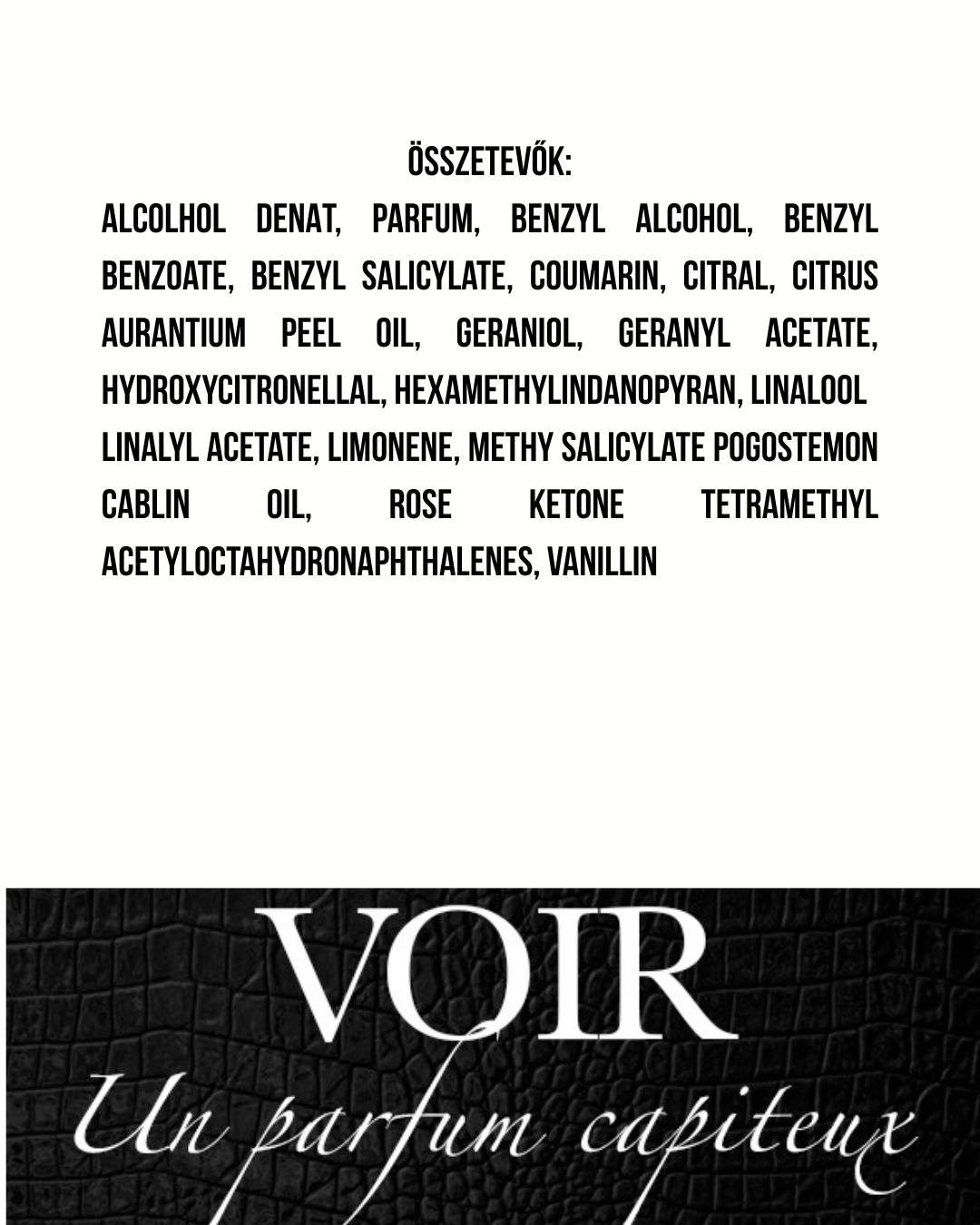 Voir - Un parfum capiteux - Extrait de Parfum - 55 ml - Unisex