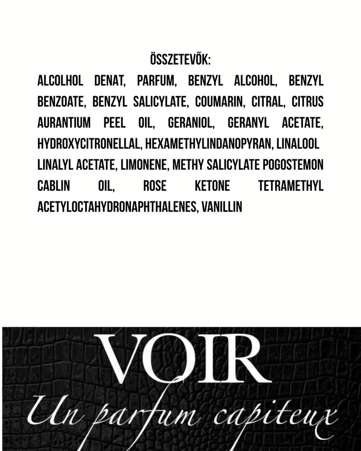 Voir - Un parfum capiteux - Extrait de Parfum - 55 ml - Unisex